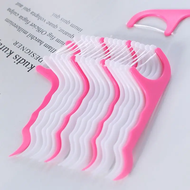 Одноразовая зубная нить 100 шт./лот межзубная щетка зубочистки жвачка для полости