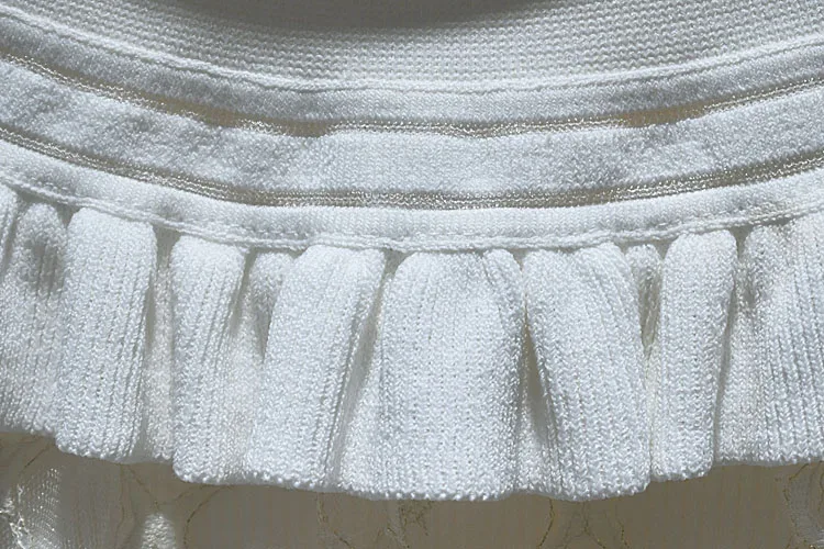 

2020 Summer Black t shirt Harajuku Mesh Short Sleeve Tees Women Knitted Turn-down Ruffles Collar Tee Female Slim Elegant Top