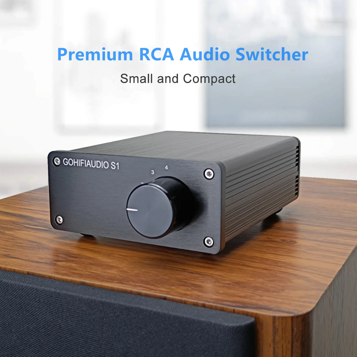 4 (1) в 1 (4) из RCA сигнала аудио разъем выбора источника Hi Fi входной кабель