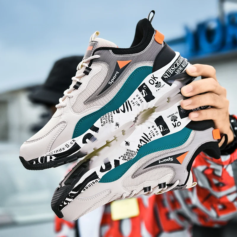 

Men Shoes Fashion Breathable Sneakers New Style Men Chunky Sneakers Comfortable Male Casual Shoes Footwears Zapato De Hombre