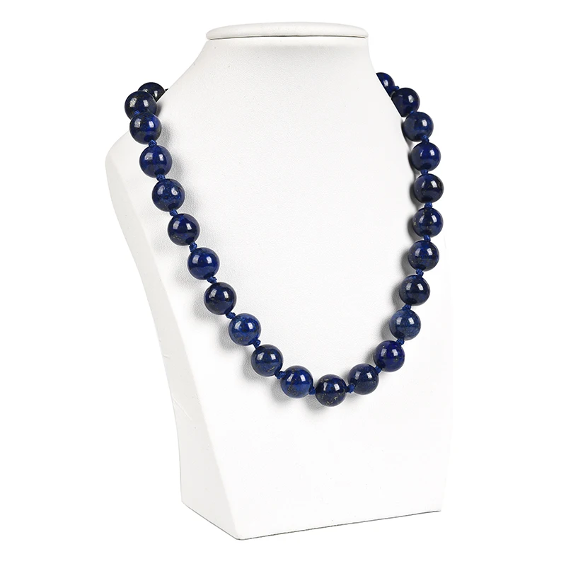 Природный камень лазурит камни ожерелья 10 мм бусины Сделай Сам ручной работы с