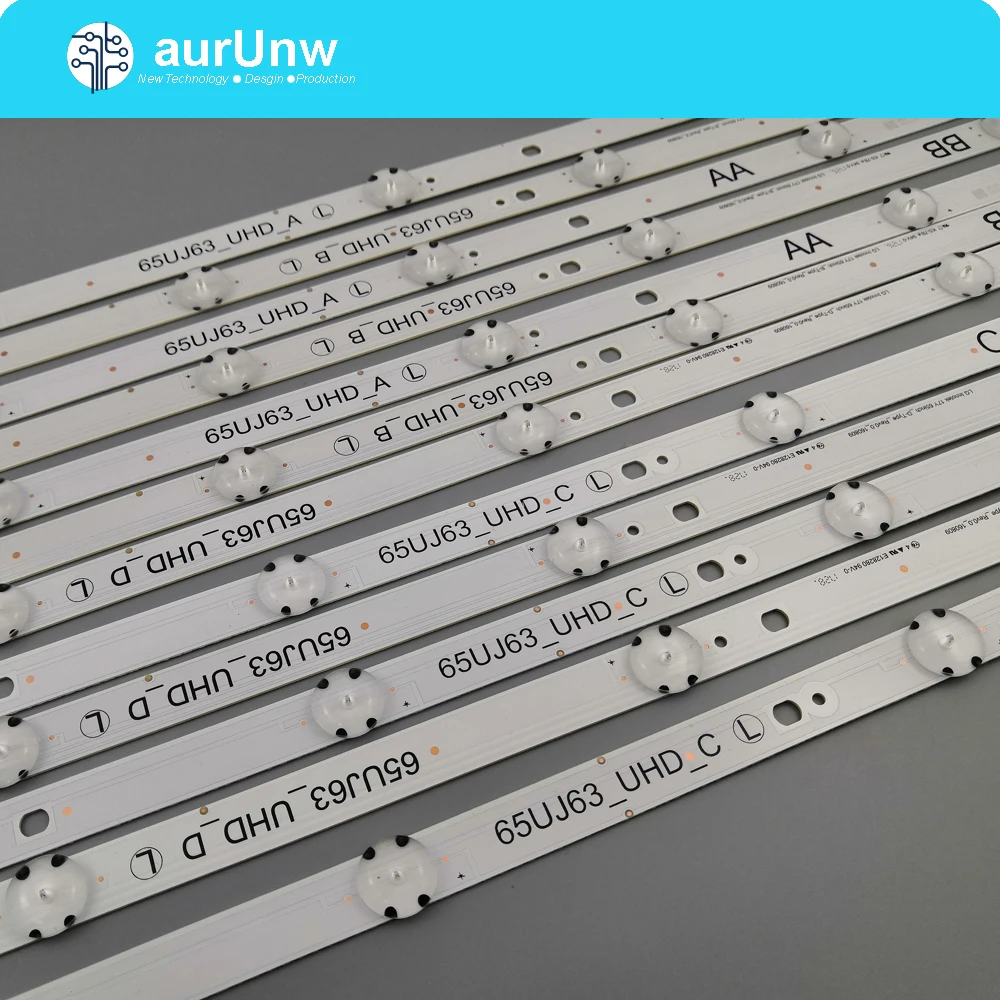 

Светодиодная лента для подсветки LG 65UJ6300 65UJ630V 65UJ634V 65UJ5500 65UK6100 Innotek 17Y 65inch_A SSC 65uj63 _uhd_a B C D, 12 шт./комплект