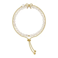 classic chain bracelets faux pearl gift faux pearl adjustable women bracelets chain bangles bracelets 2pcsset