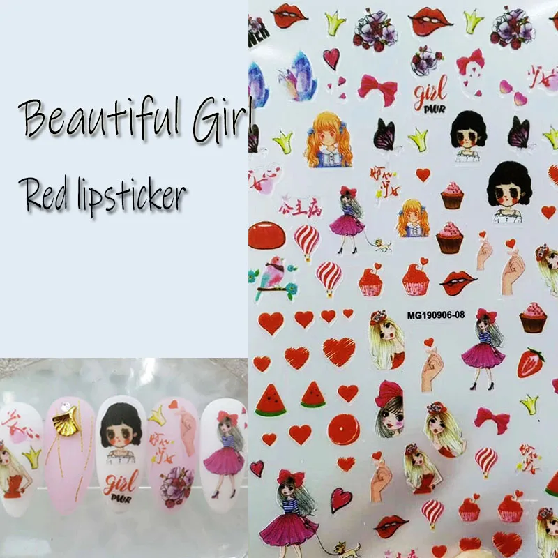 Новое поступление Модные Переводные картинки наклейки для дизайна ногтей