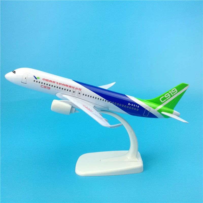 20 см C919 Китай коммерческий COMAC самолет модель самолета из металлического сплава