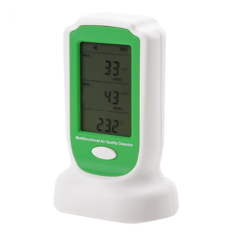 Multifunctional Air Quality Tester Home Indoor PM10 Digital Pollution Detector EU Plug AC100-240V Analyzer Meter | Инструменты