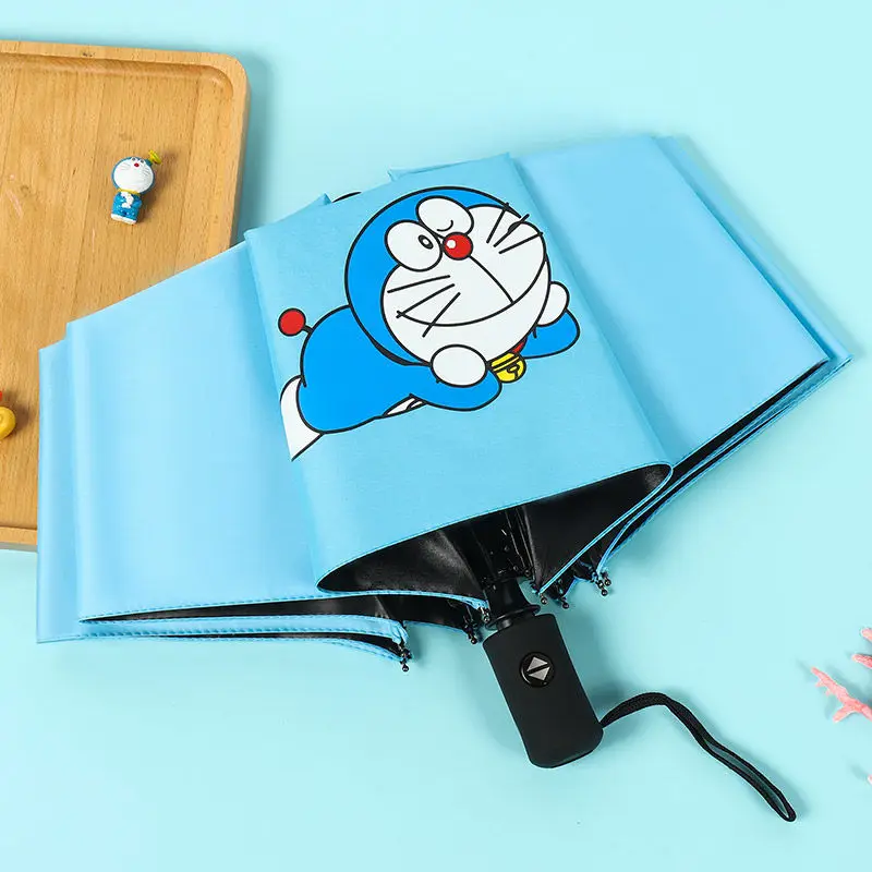 

Sunny and rainy black plastic cartoon umbrella for boys and girls
