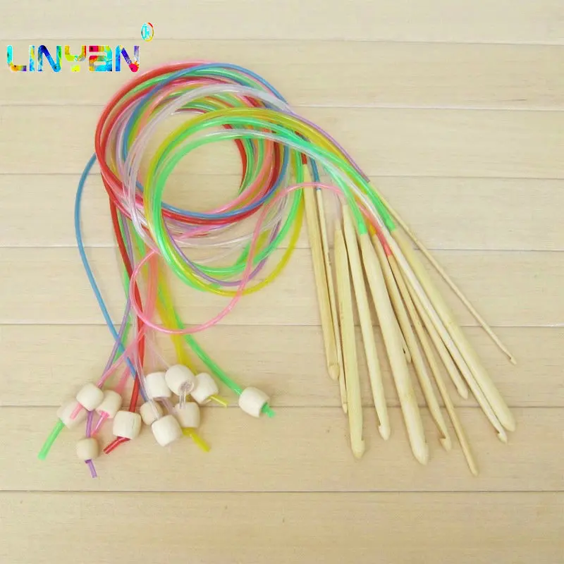 12 шт. круговые бамбуковые крючки для вязания 120 см|crochet hooks needles|bamboo crochet hookknitting circular