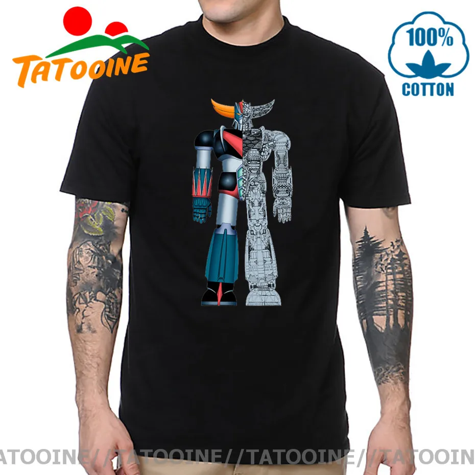 Tatooine 70s Аниме Топ лучший робот мазингер Z футболка Grendizer UFO Mazinger Goldrake схематическая