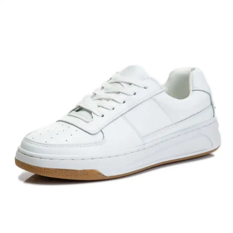 

FANAN 2021 Ins Women Sneakers Real Leather Fashion Flats Shoes Woman Cross Strap Casual Daily Spring Lady Footwear Size 35-40