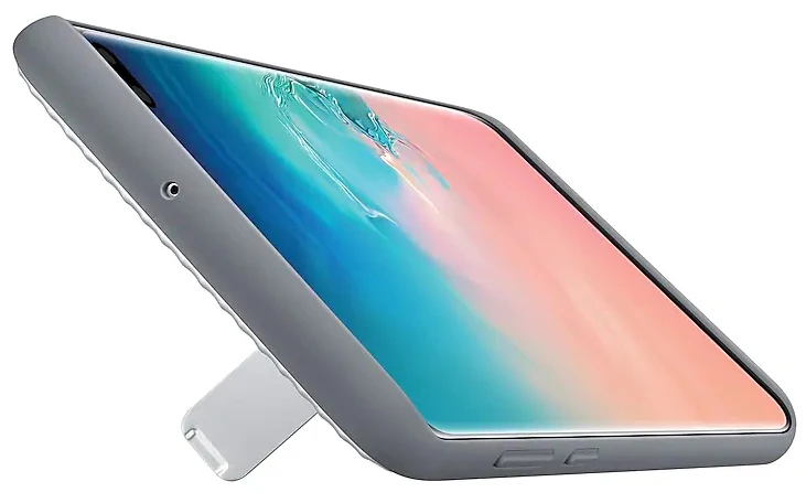 Оригинальный прочный защитный чехол Samsung с подставкой ударопрочный для Galaxy S10 + PLUS