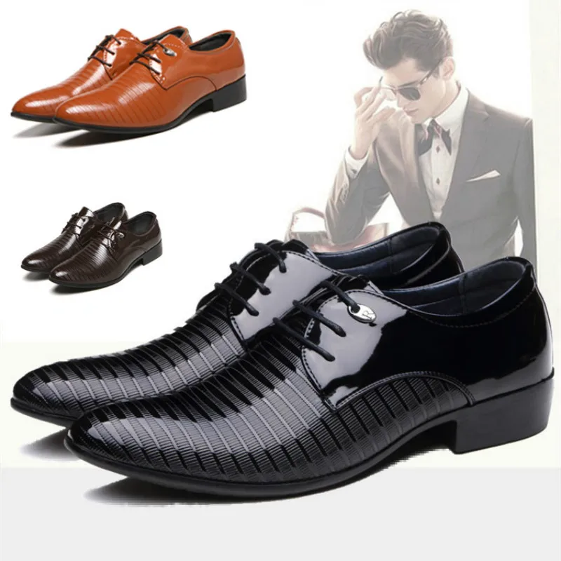 

Men's Formal Leather Shoes British Business Pointed Leather Shoes Shoes Type Toe Shape Pattern Type Insole Material Closure Type