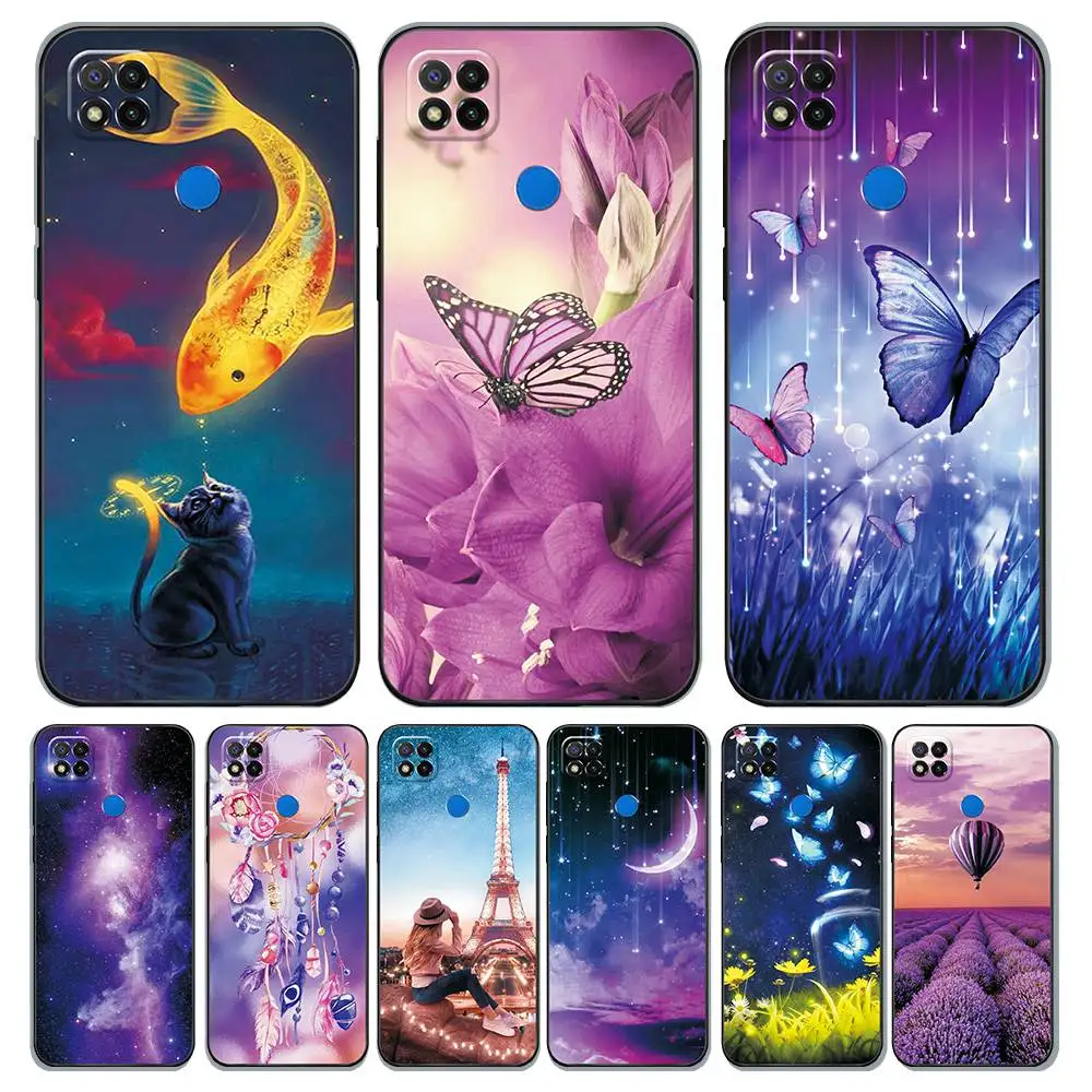 Чехол для Redmi 9C NFC задняя крышка телефона 2020 Мягкая силиконовая чехол Xiaomi 9 C чехлы |