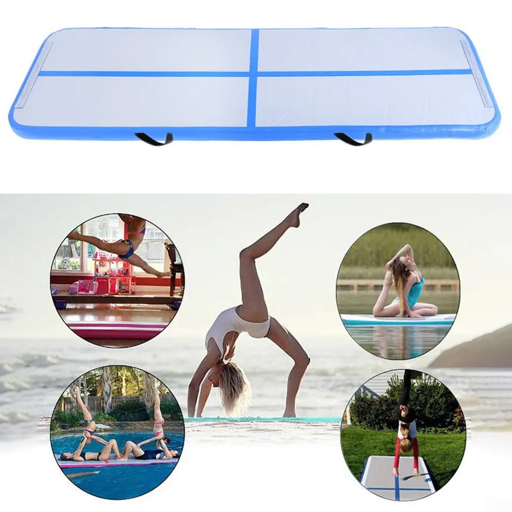 

Universal Inflatable Gymnastics Mat With 700W Air Pump Portable Air Tumbling Pad Durable Yoga Mat Taekwondo Pad