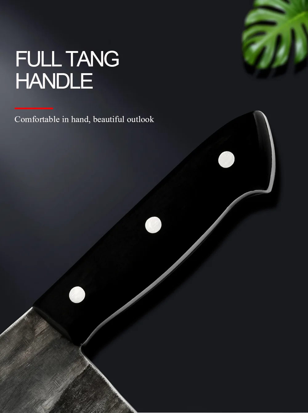 Кованые шеф-Ножи ручной работы мясника с ножом в футляре китайские кухонные ножи