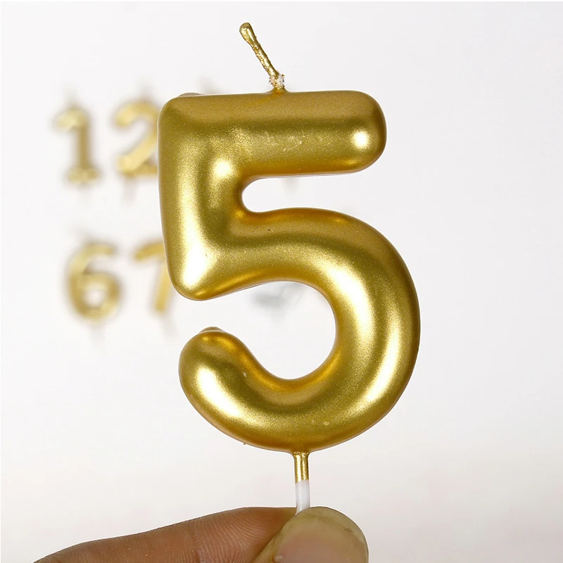 1 шт. золотистые/Серебристые мини-свечи для дня рождения детей вечерние свечи