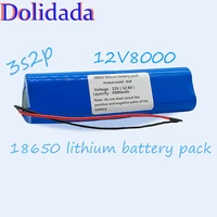 new 12v battery 8000mah 3s2p 12 6v 18650 lithium ion battery pack s for backup power ups cctv camerar