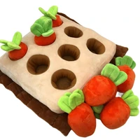 plush carrot dog toys snuffle mat dogs puzzle hide seek food foraging training slow feeder toys stress release pets pet supplies