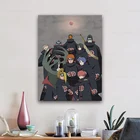 Аниме-Картина на холсте участников Акацуки, Декор, настенные художественные картины, украшение для дома, гостиной, принты, анимационный плакат