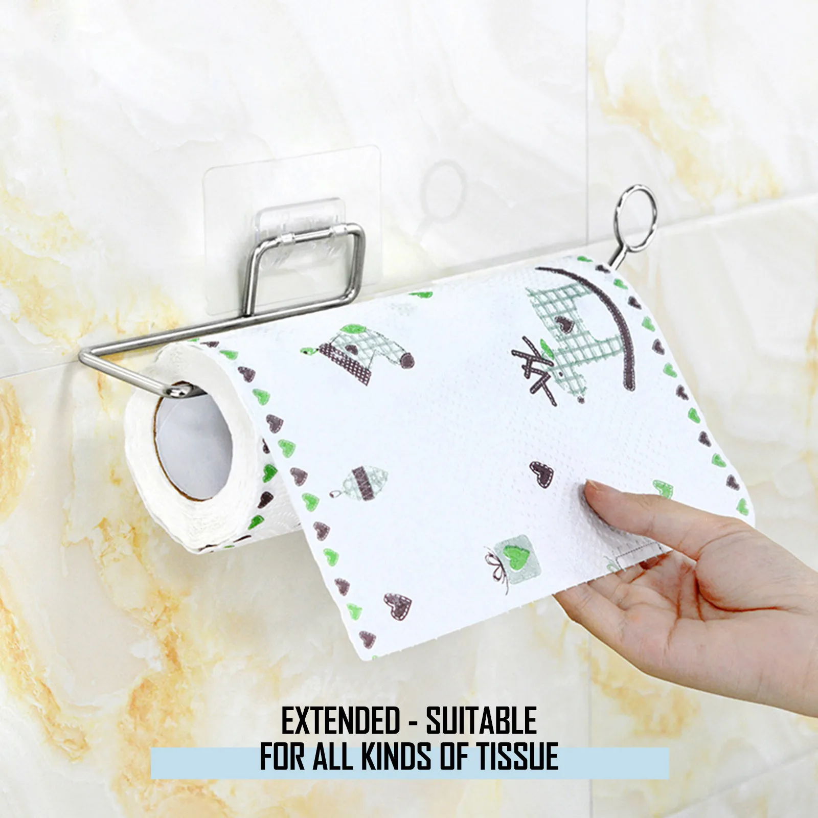 

Multi-Linked Home Non-perforated Wall-mounted Wall Storage Sticky Hook