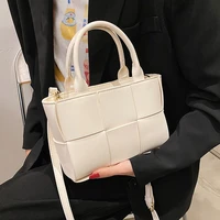 lady totes small pu leather crossbody bags for women 2021 summer brand luxury shoulder bags ladies handbags and purses white