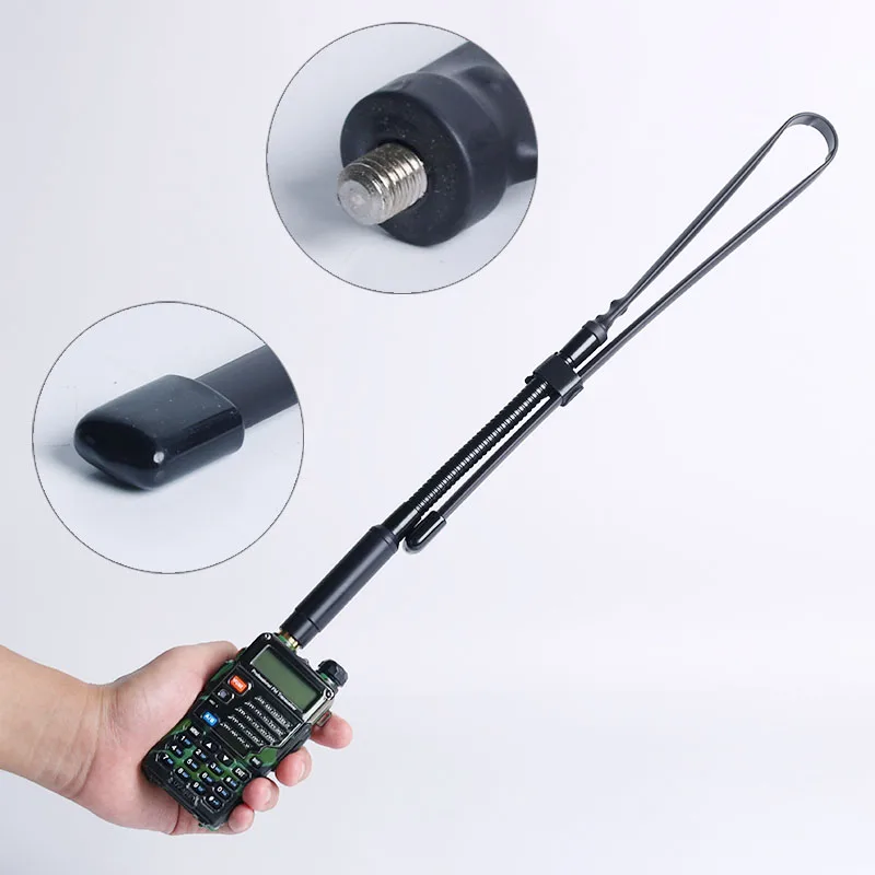 

OPPXUN 78CM CS Tactical Antenna Foldable SMA-F Dual Band VHF UHF For Baofeng Walkie Talkie UV-9R Plus uv-9r UV9R Two Way Radio