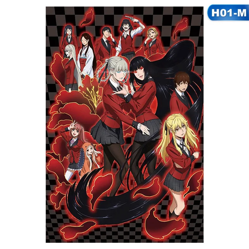 Аниме De Yumeko Jabami Kakegurui шелк HD принты картины на стену искусство домашний декор