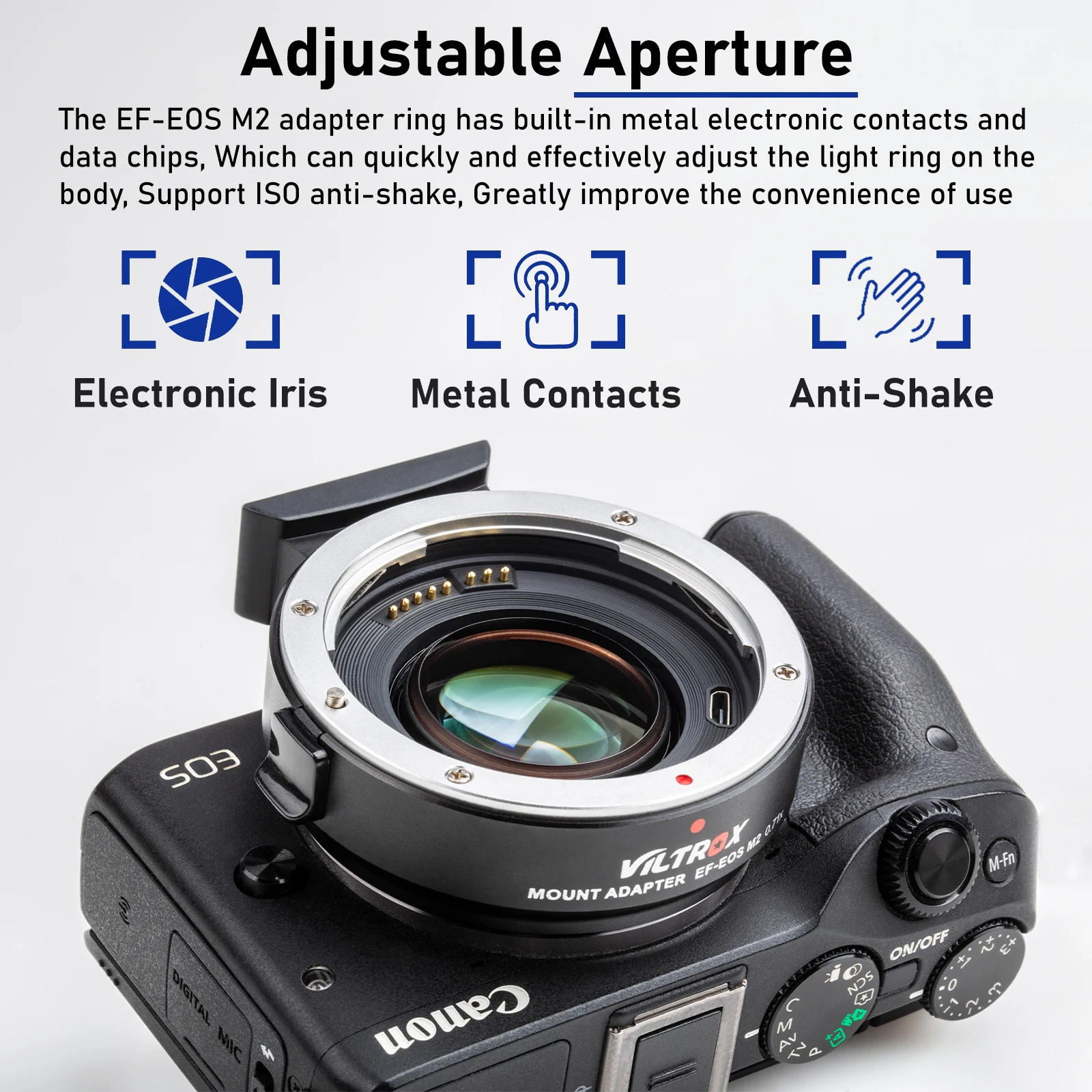 Viltrox EF EOS M2 M объектив адаптер 0.71x Фокусное Редуктор Скорость Booster для объектива USM