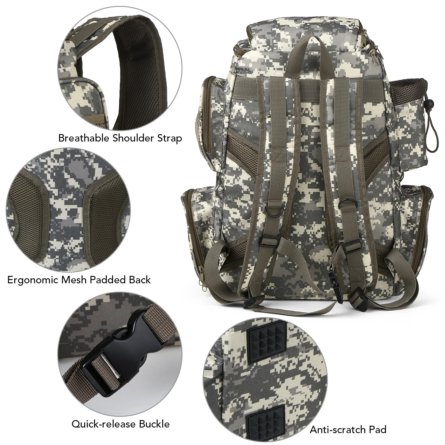 

Cheap Fishing Tackle Backpack Bag With 4 Fishing Tackle Boxes Water-resistant Fly Fishing Pack Hiking Camping Hiking Backpack