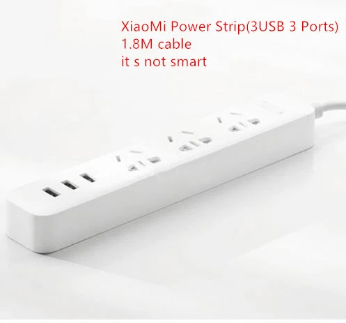3Port ad USB Basic W Xiaomi Mi, умный дом, электрическая розетка, Wi-Fi приложение, беспроводной пульт дистанционного управления, 3/5 портов, 3 USB розетки - Цвет: 3Port ad USB Basic W