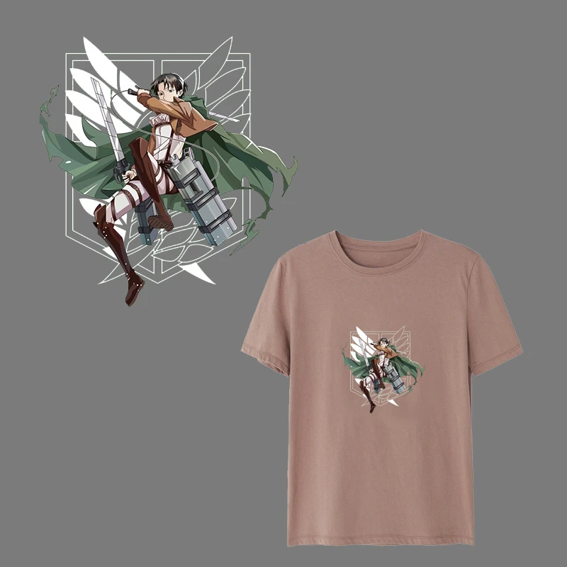 Самодельные наклейки атака на Титанов яркие сделай сам термоклейкие виниловые