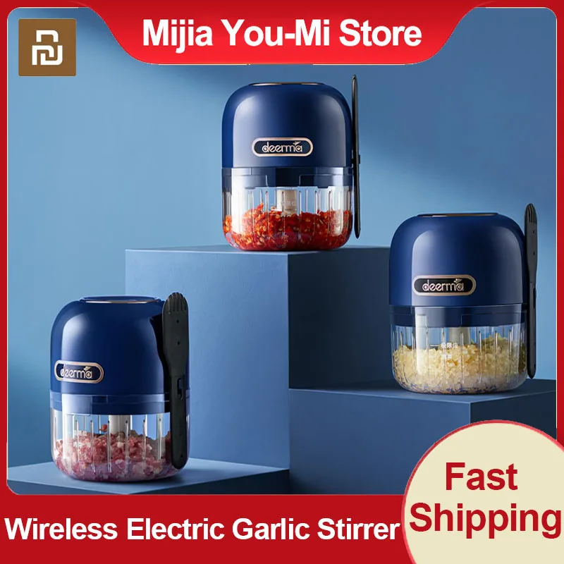 

Youpin JS200 Food Blender Portable Electric Wireless Kitchen Garlic Masher Meat Grinder Rechargeable Food Processor Smart Home