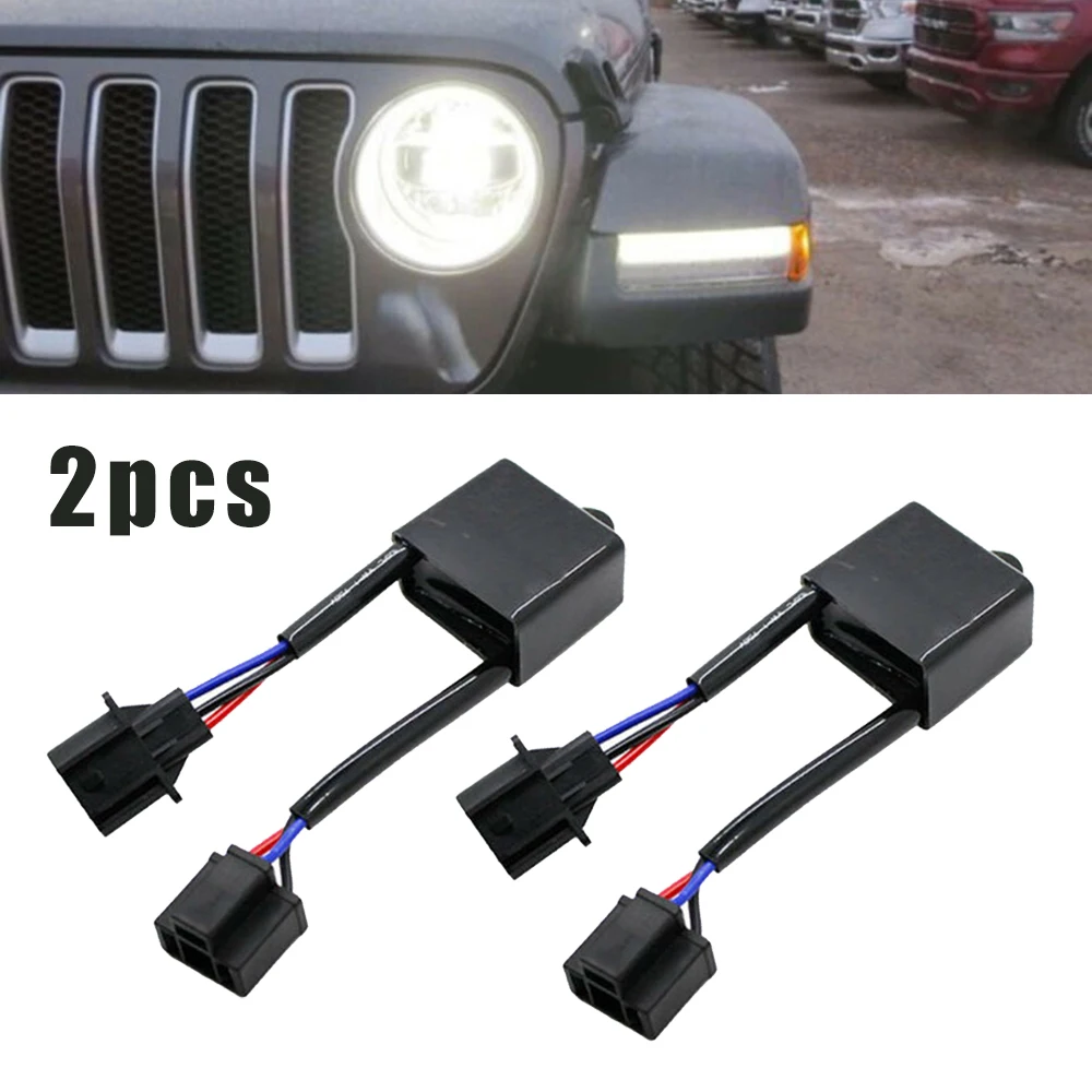 

Anti-Flicker Decoder H4 To H13 For Jeep Wrangler JK Any 7\\\" Round LED Duable