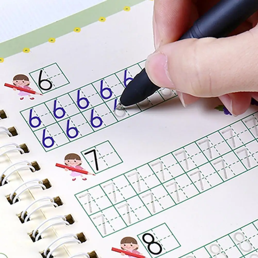 

Игрушка для рисования многоразовая с английским и китайская тетрадь языками, обучающая для детей, для дошкольников