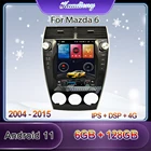 Автомобильное радио Kaudiony 10,4 дюйма в стиле Tesla Android 11 для Mazda 6 Mazda6, автомобильный Dvd, мультимедийный плеер, Автомобильная GPS-навигация, стерео 4G DSP