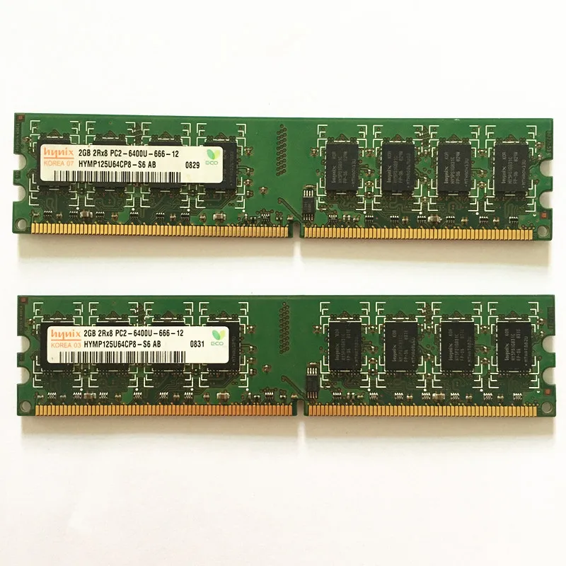 Hynix ddr2 2 ГБ 800 МГц оперативная память для настольного компьютера RAM DDR2 Гб 2Rx8 PC2 6400U 666
