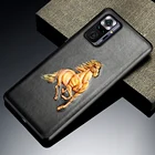 Чехол из натуральной кожи с 3D тиснением для Xiaomi Redmi Note 10 Pro 9 8 Pro 9T, чехол для Mi 11 10 Ultra 9T 10T Lite Poco X3 Pro F3 GT M3 Mi Mix 4 11i Poco F3 GT M3 Pro X3 NfC redmi note 10S 9S 7 Note 8 pro k40 9