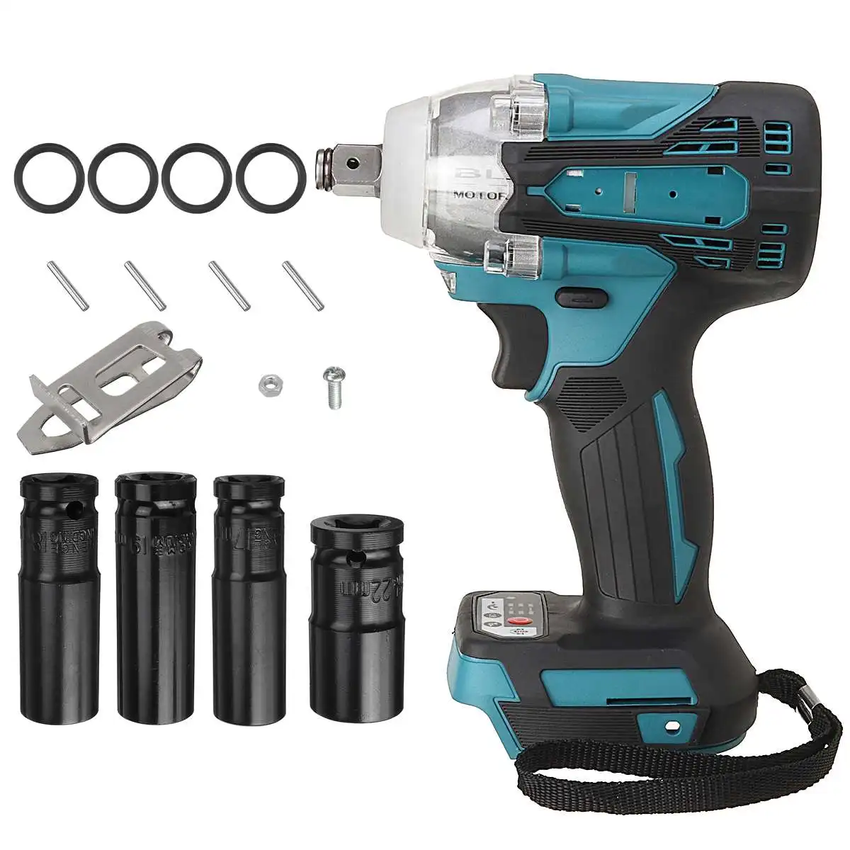 

18V Cordless Impact Wrench Brushless Electric Wrench High Torque Wrench Rechargeable For Makita Battery Electric Impact Wrench