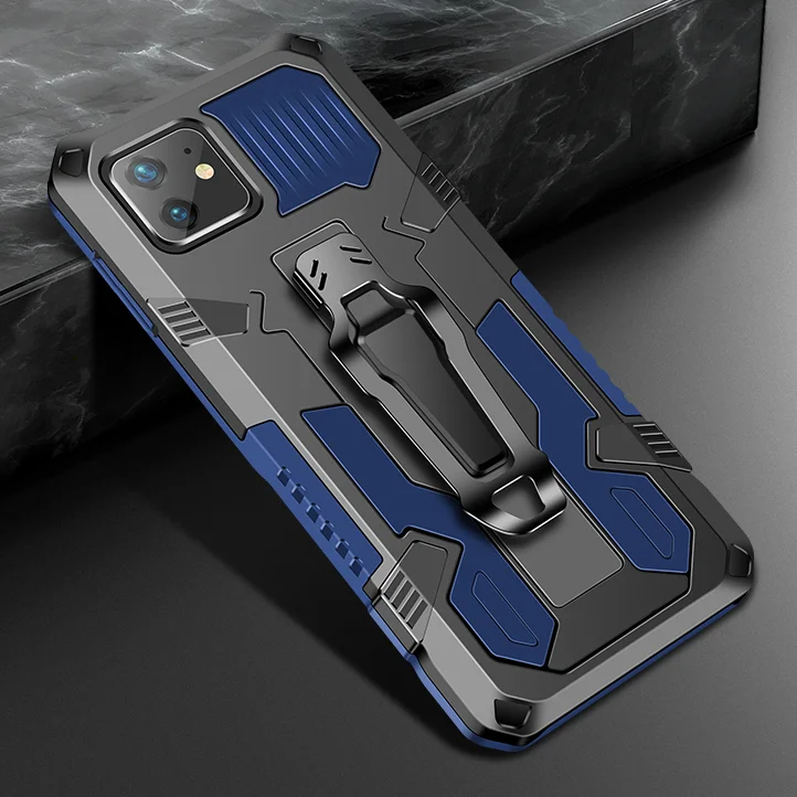 

Armor Rugged Phone Case For Samsung Galaxy Note S20 FE 20 Ultra Plus A52 A72 A12 A42 10 A22 4G 5G A32 Stand Metal PC Back Cover