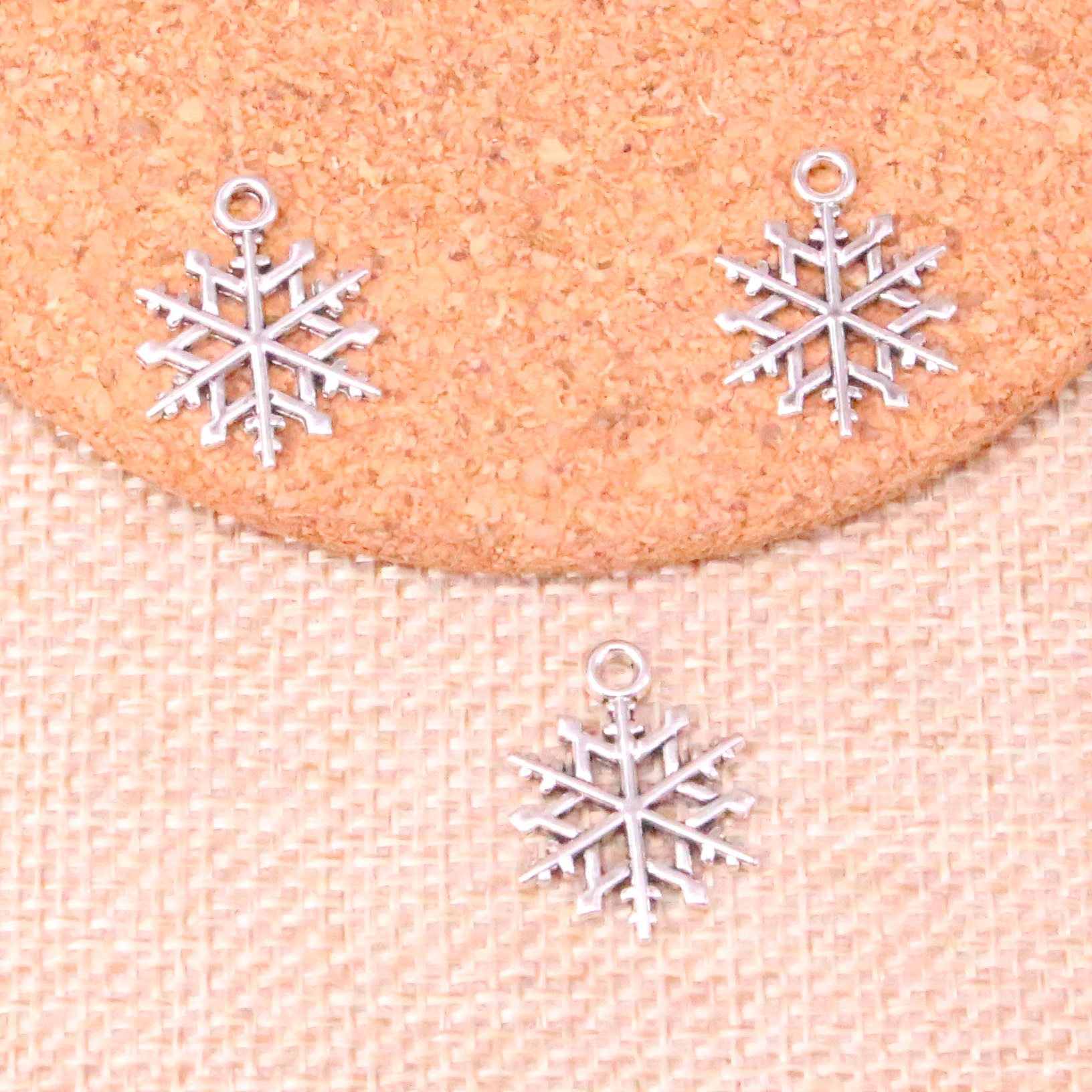 100 шт. подвески из цинкового сплава для снега подвеска ожерелья серьги браслета