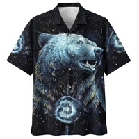 hawaii shirt beach summer native bear 3d all over printed mens shirt women tee hip hop shirts
