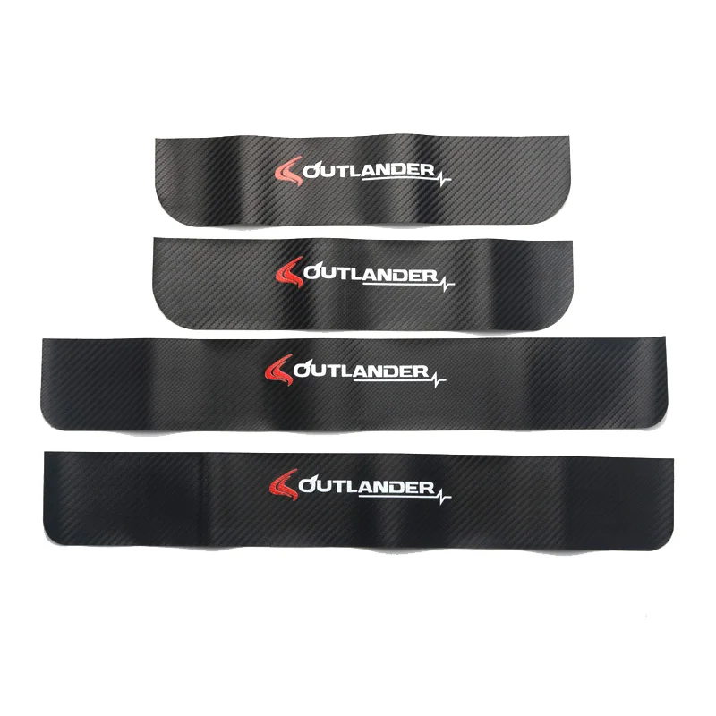 Высококачественная пороговая планка из искусственной кожи для Mitsubishi Outlander Samurai