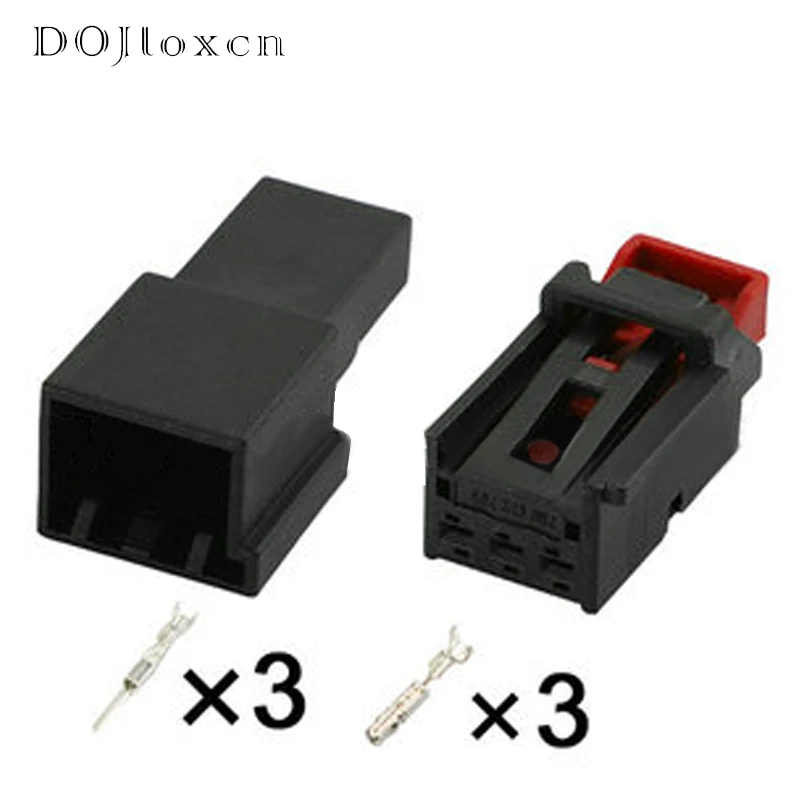 

1 Set 3 Pin Automobile Black Male Female Wiring Connector 7N0972703 For AUDI Volkswagen Tiguan Tail Lamp Socket DJ7034-1.5-11/21
