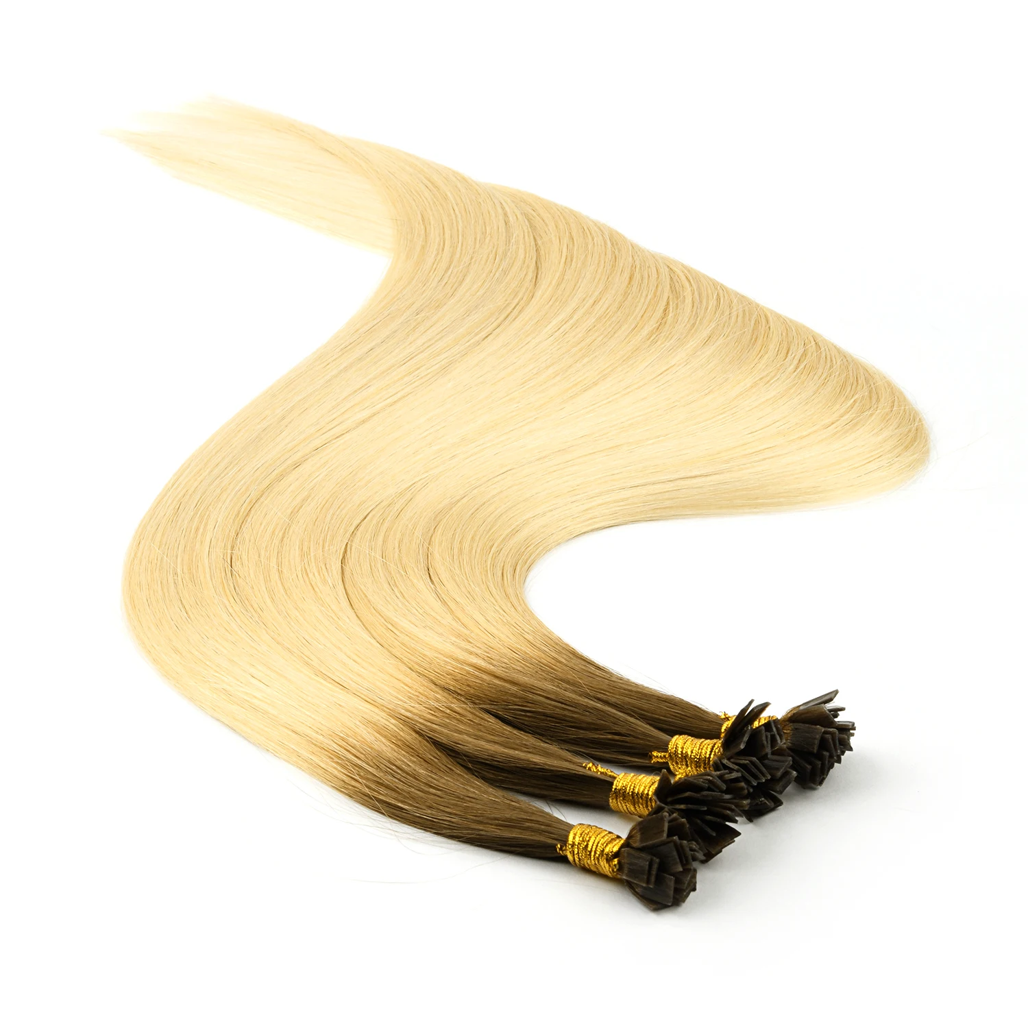 

BILY Flat Tip Remy Human Hair Extensions Fusion Keratin Straight Pre Bonded Human Hair On Capsule 1g/s 24" 50 Strands