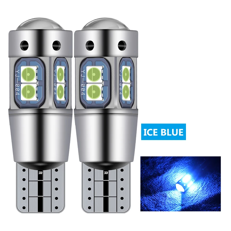 Ice Blue 2 шт. T10 Led W5W Canbus декодирования белый цвет желтый, синий; размеры 34–43 168 194 лампы Габаритные огни для Audi A1 A3 A4 A5 A6 A7 C5 C6 Q7 R8 - Испускаемый цвет: Ice Blue