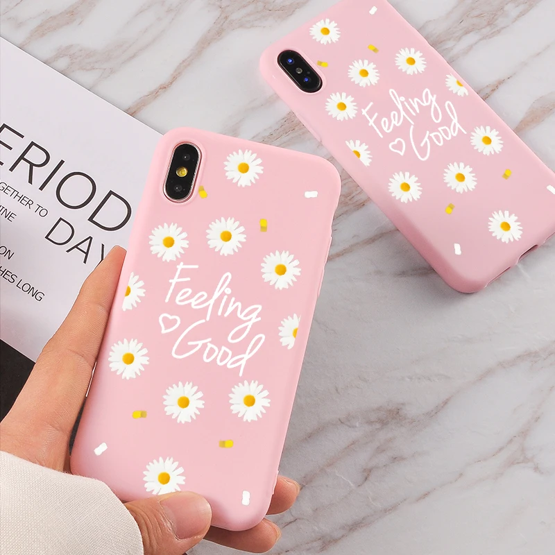 Чехол для телефона с надписью iPhone 11 Pro SE 2020 X XS XR Хризантема Роскошный дизайнерский