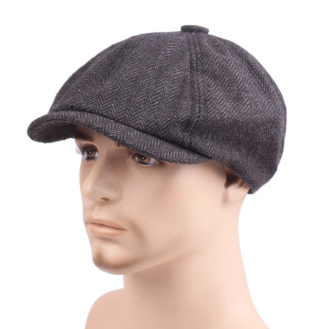 

2020 Men's Women's Beret French Painter Newsboy Hat Trendy Ladies Autumn and Winter British Woolen Beret Hat