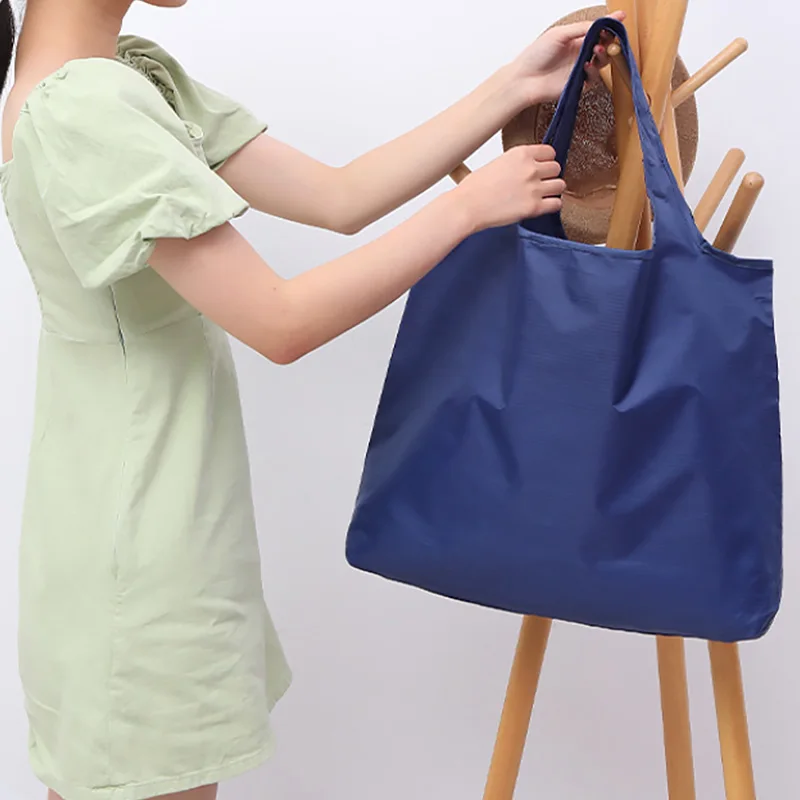 

Foldable Waterproof Recycle Shopping Bag Eco friendly Large Capacity Shopping Tote Bag Fruit Vegetable Grocery Packaging Bag