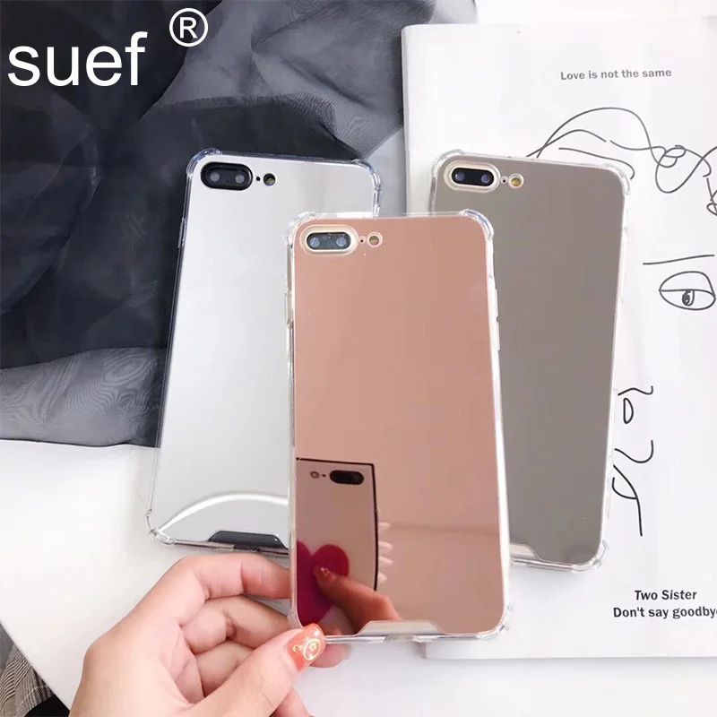 Зеркальный чехол suef для iPhone 11 Pro Max XR X XS роскошный ударопрочный 7 8 6 6s Plus задняя