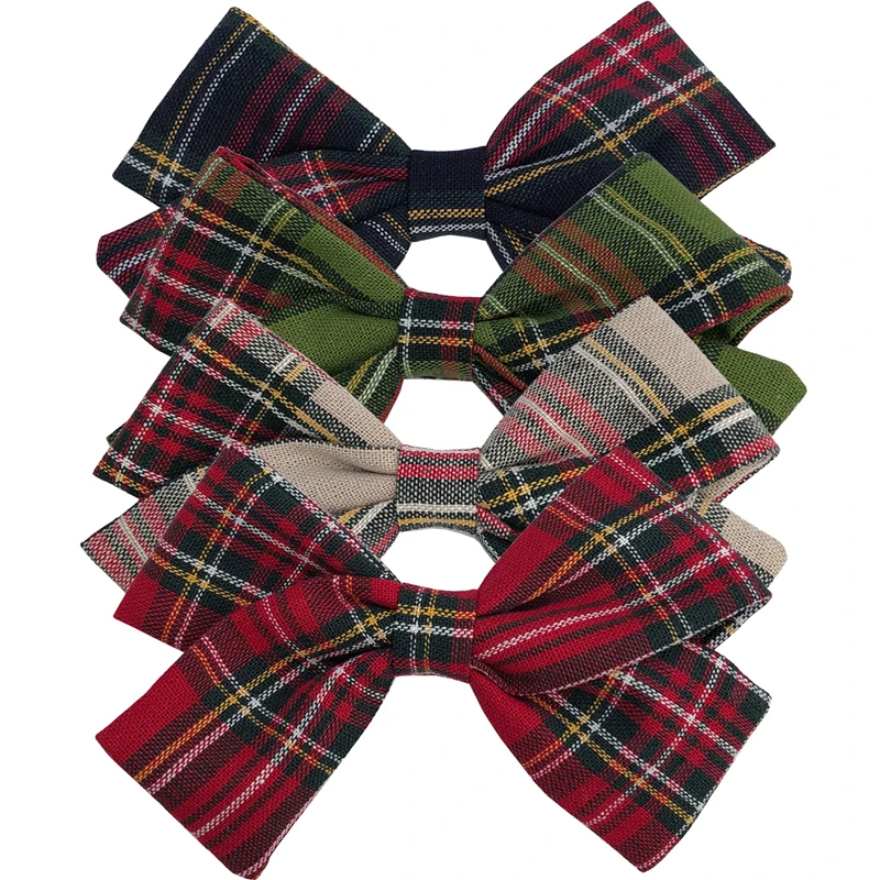 Preppy Sets-1 4 шт. тканевые заколки-бантики для волос заколки для волос эксклюзивные тканевые заколки для волос для маленьких девочек аксессуары для волос - Цвет: Preppy Sets-1